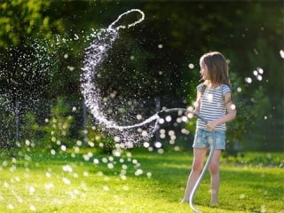 Tuin water geven