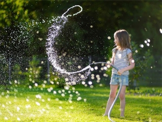 Tuin water geven