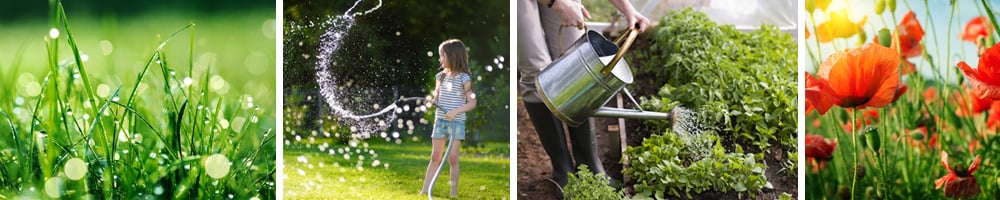 Tuin water geven