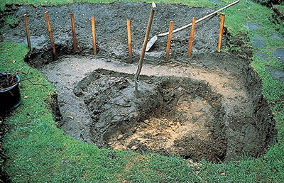 De vorm uitgraven