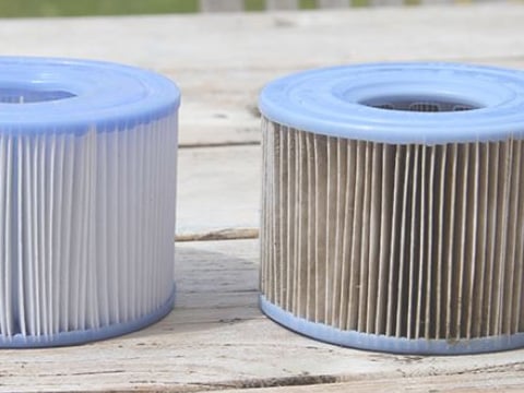 vervuilde filter pomp zwembad