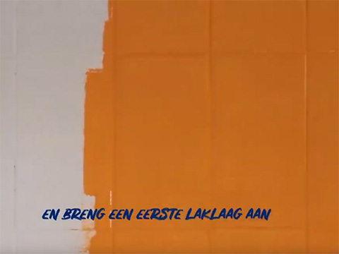 Tegels lakken
