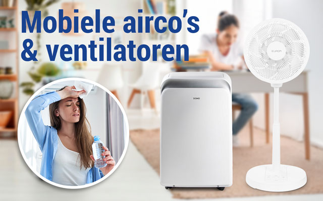 Ventilatoren en mobiele airco's