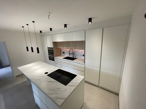 Moderne keuken marmerlook