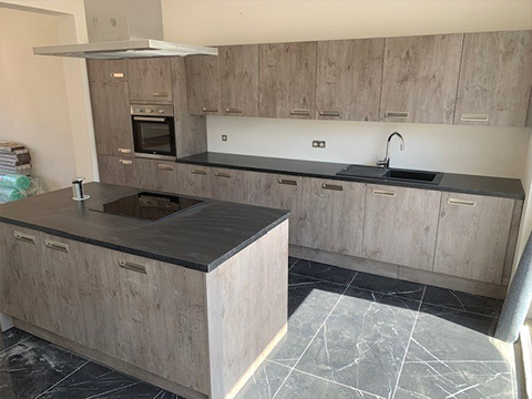 Keuken houtlook