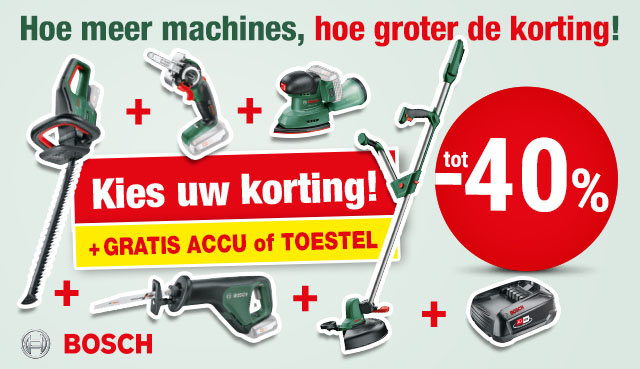 Bosch Power For All kortingen