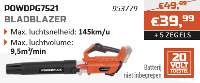 Dual Power spaaractie Bladblazer