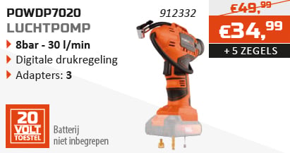 Dual Power spaaractie Luchtpomp