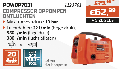 Dual Power spaaractie Compressor oppompen - Ontluchten