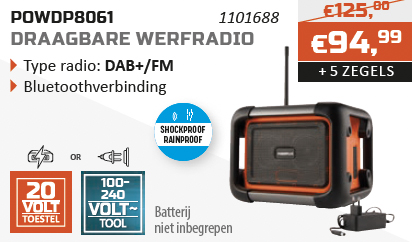 Dual Power spaaractie Draagbare werfradio