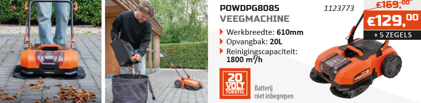 Dual Power spaaractie Veegmachine